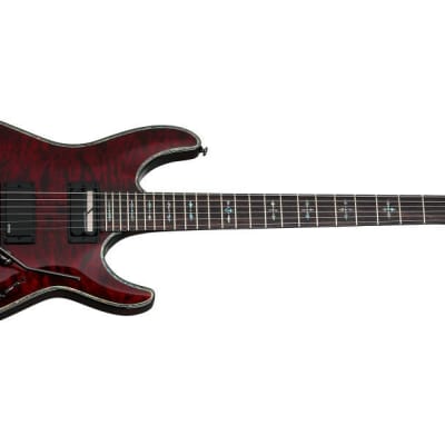 Schecter Hellraiser C-1 FR S Sustainiac Black Cherry Electric Guitar + HARDSHELL CASE! image 2