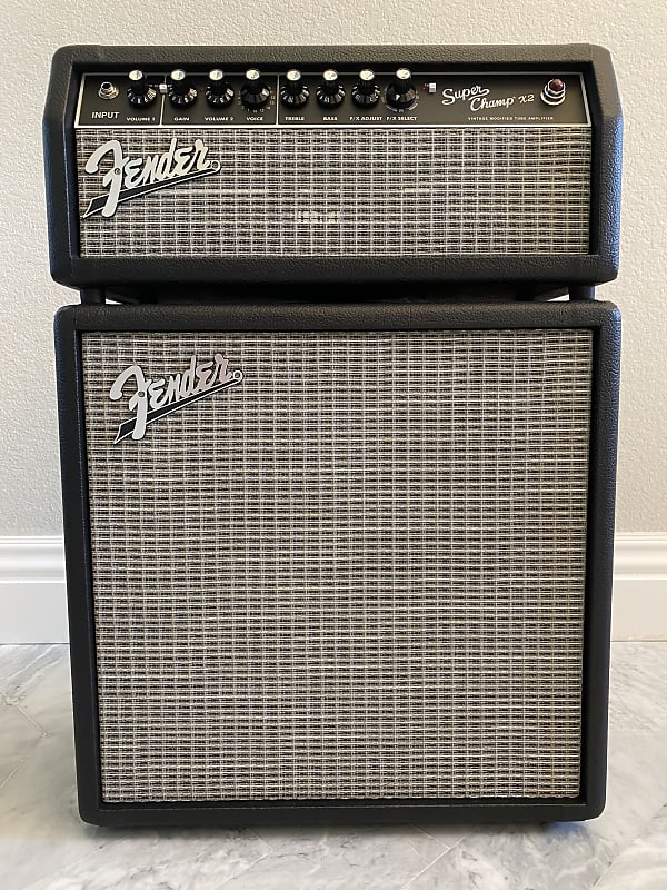 Fender Super Champ X2  2-Channel 15-Watt Tube  Amp Head w/ SC112 Extension Cabinet and Foot-switch image 1