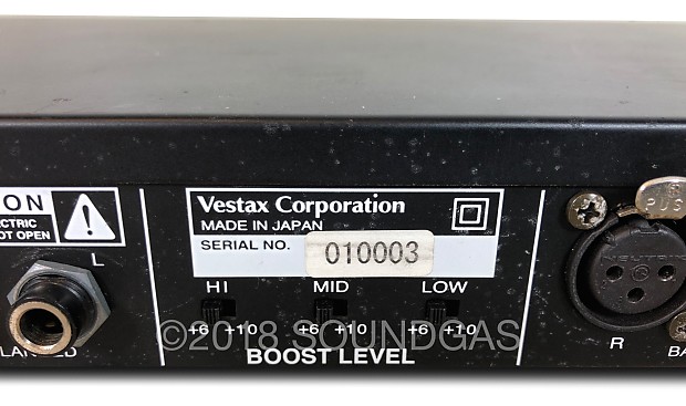 Vestax DCR-1500 - 3-band isolator & sweep filter | Reverb