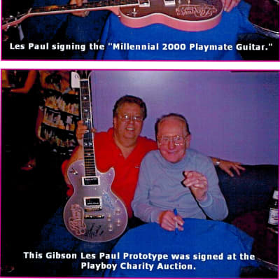 2000 Gibson Les Paul Millennial  Playmate of the Year - PROTOTYPE - Signed by Les Paul and Playmate Brande Roderick image 25