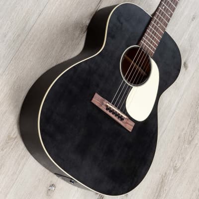 Martin 000-17E Acoustic Electric Guitar, Rosewood Fretboard, Black Smoke image 14