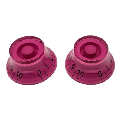 AxLabs Purple Bell Knob With Black Font - 2 Pack