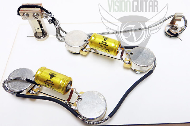 Premium Vintage PRE-WIRED ES-335 Wiring Harness Kit - CTS - Jensen Caps - ES-330 image 1