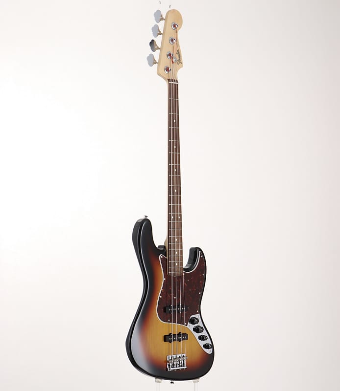 ベース FenderJapan Limited Active Jazz Bass Fender Limited Edition 66 Jazz Bass - Aged Olympic White