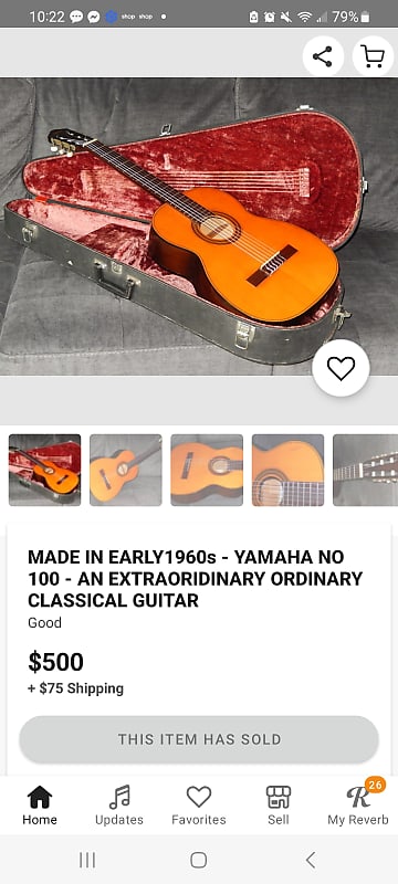 60s Yamaha Nippon Gakki No 100 | Reverb