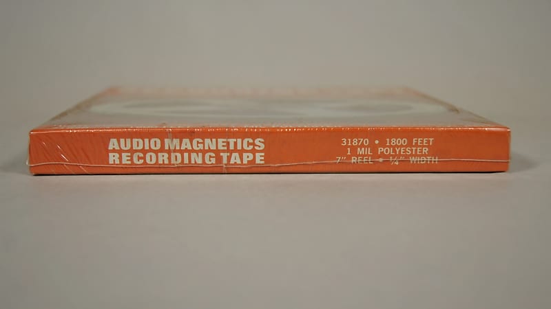 24x NOS Reel Lot, Audio Magnetics, 7” Long Play -1800ft.- Extra Strength, 1/4in. Recording Tape, NOS