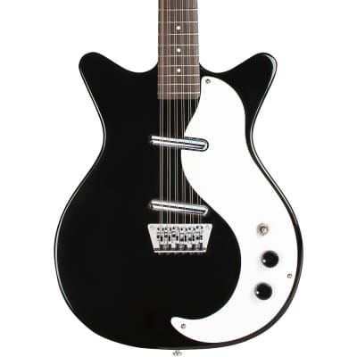 Danelectro 12 String Semi-Hollow Electric Guitar Black, 12DC-BLK, New, Free Shipping image 1