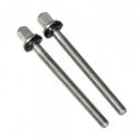 DW True Pitch Chrome Tension Rods for 6" Snare drums (20-Pack)
