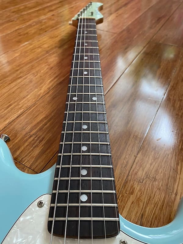 Bacchus Mustang Sonic Blue with Matching Headstock BMS-1R