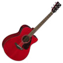 Yamaha FSX800C Concert Body Acoustic Electric Guitar - Ruby Red