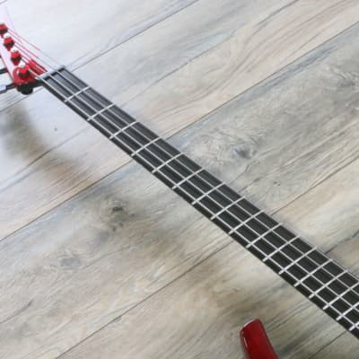 Unique! Parker Deluxe FB4 4-String Fly Bass Trans Red Quilt + OGB image 6