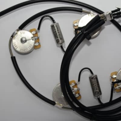 L5 Gibson ® or  Epiphone ® Type Wiring Harness by JEL 525k CTS .022 Sprague Vitamin Q NOS imagen 4