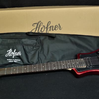 Hofner CT Series HCT-SH-D-R Double Pickup Shorty DeLuxe Travel / Mini Electric Guitar with Gig Bag image 5