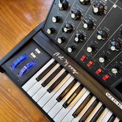 Moog MiniMoog Voyager - Signed by Bob Moog - 50th Anniversary Electric Blue Edition