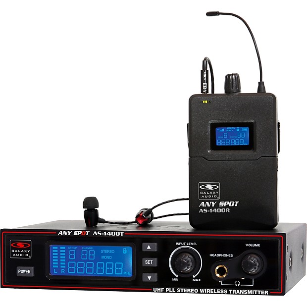 Galaxy Audio AS-1400M Any Spot Wireless In-Ear Monitor System - Band M (516-558 MHz) image 1