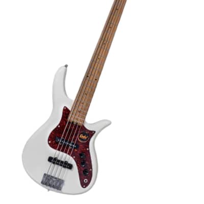Raku Phantom Body Jazz Bass – Elegance Series – PHJB-PR5A-OW (Power Boost) image 1