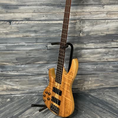 ESP/LTD Left Handed B-204SM Spalted Maple 4-String Electric Bass image 4