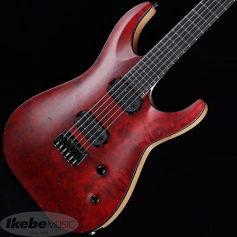 ESP E-HR6-FX/BM See Thru Redメンテナンス&弦交換済 Edwards E-HR6-FX/BM (See Thru Red) -Made in Japan- | Reverb