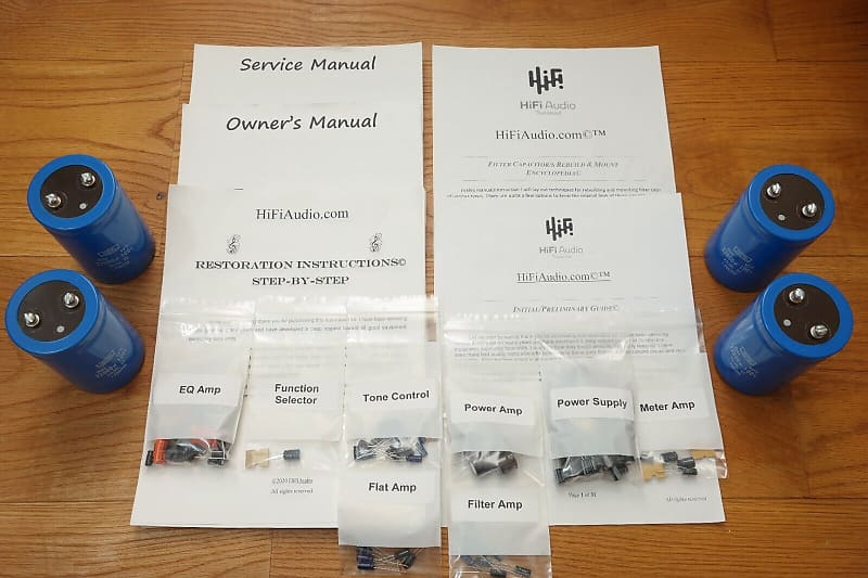 Pioneer SX-1980 restoration kit filter capacitor repair rebuild fix  			