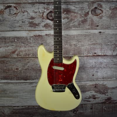 Fender Musicmaster II with Rosewood Fretboard 1966 - Olympic White image 1