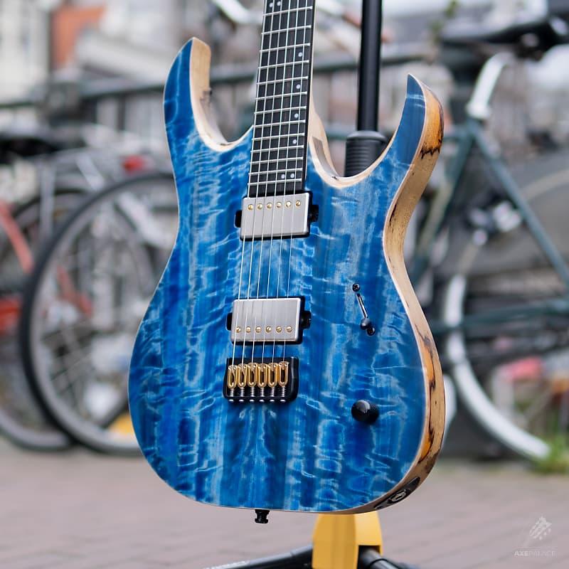 Mayones Duvell Elite 6 in Light Blue Spirit Gloss image 1