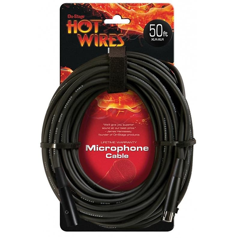 Hot Wires Microphone Cable (50', XLR-XLR) image 1