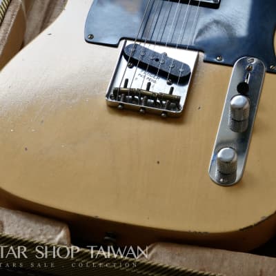 2023 Fender Custom Shop Limited Edition 1951 Telecaster HS Relic Aged-Nocaster Blonde image 8