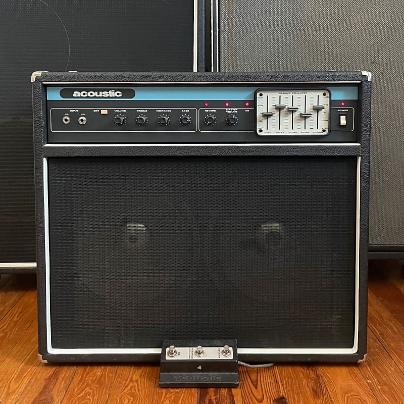 Vintage Acoustic Control Corp Model 125 2x12 Combo Amp - 1970’s Made In USA - Original Footswitch Included image 1