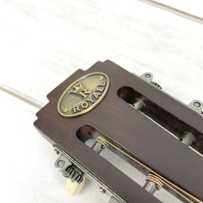 Royall Resonators Trifecta Distressed Relic Brass Finish Brass 14 Fret Cutaway Tricone Guitar image 16