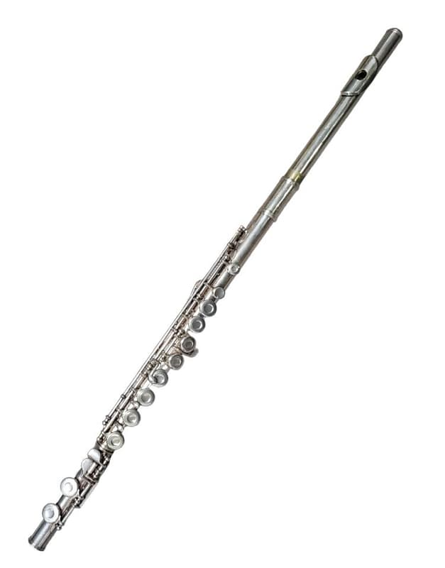 Armstrong 104 Student Model Closed-Hole Flute with C Foot, Offset G 2010s - Silver-Plated image 1
