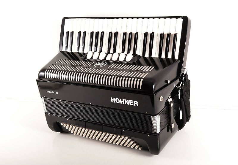 Top German Made Accordion Hohner Bravo III 120 bass,10 Reverb