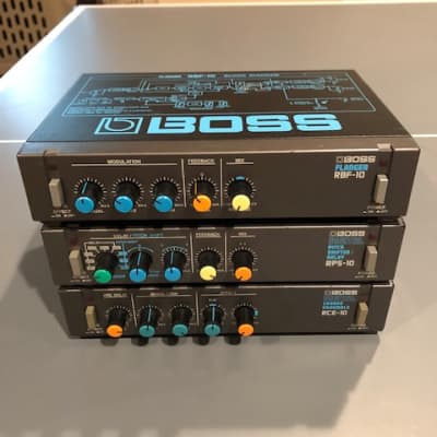 Boss RBF-10, RPS-10, RCE-10 Micro Rack Effects Package 80s image 1