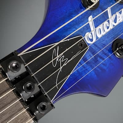 Jackson Pro Series Signature Chris Broderick Soloist HT6P 2022 Transparent Blue image 7
