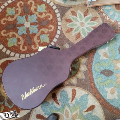 Washburn GCDNDLX Dreadnought Acoustic Guitar Hardshell Case Brown image 1