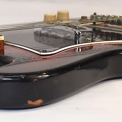 1965 Kawaii  Teisco Decca Single Pickup Electric Guitar • Sunburst • Case image 6