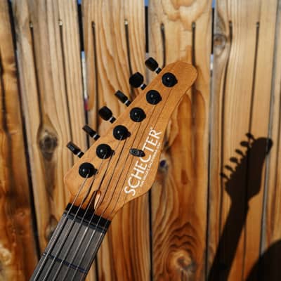 Schecter CUSTOM SHOP USA Sunset Custom-II - Ocean Blue Burst Satin 6-String w/ Case (2024) image 4
