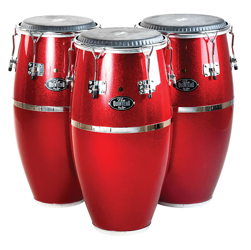 Gon Bops Roberto Quintero Signature Series 3pc Conga Drums Set | 11.5"_12.25"_13.25" | California Hardware | Fiberglass Shell | NEW | Authorized Dealer image 1