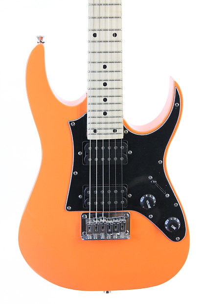 USED Ibanez GRGM21 Mikro Series Electric Guitar Orange Excellent Condition 08096