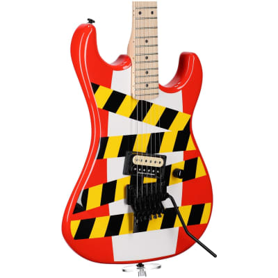 Kramer Baretta, Custom Graphics, “Danger Zone” (EVH D-Tuna) Electric Guitar, Danger Zone (with Gig Bag) image 3