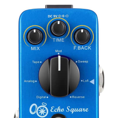 Donner Echo Square Delay Pedal with 7 Effects Digital Analog Tape Mod Sweep Lofi Reverse image 5