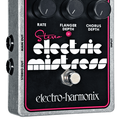 Electro Harmonix Stereo Electric Mistress Flanger / Chorus Pedal w/ Power EHX image 1