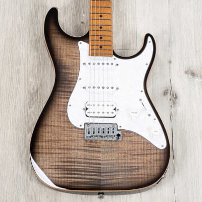 Suhr Standard Plus Guitar, Roasted Maple Fretboard, Trans Charcoal Burst image 12