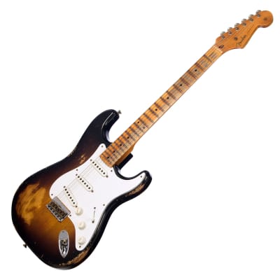 Fender Custom Shop Limited Edition 70th Anniversary 1954 Stratocaster Hardtail Heavy Relic - Wide Fade 2 Tone Sunburst - 1 off Electric Guitar NEW! image 5