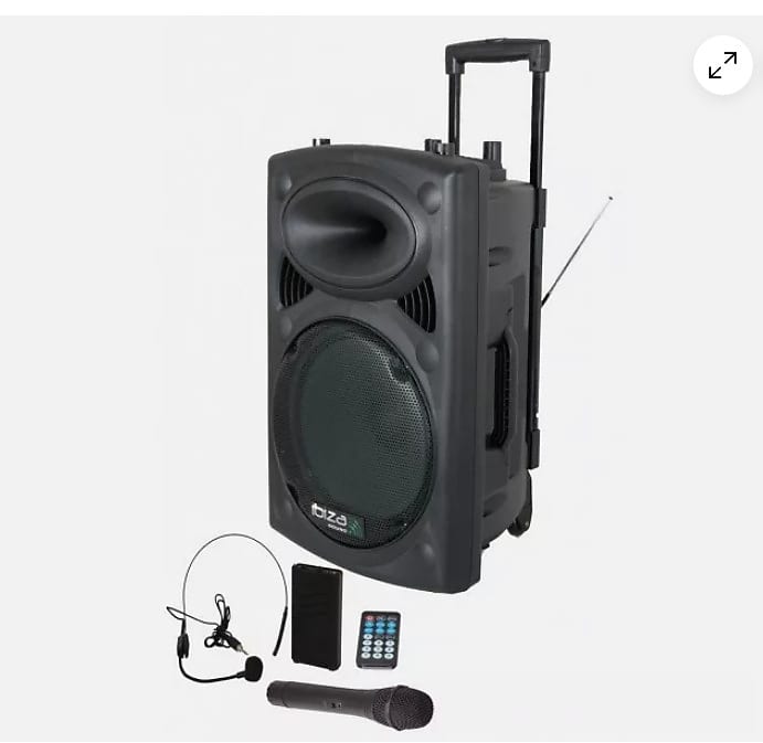 Ibiza Akku Bluetooth Musikbox 15" Events Trauung Moderation image 1
