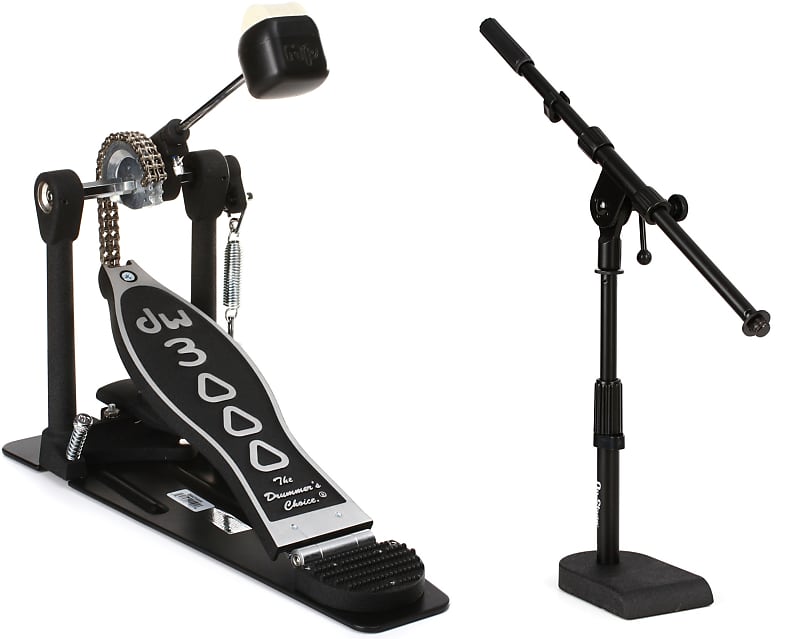 DW DWCP3000 3000 Series Single Bass Drum Pedal Bundle with Reverb