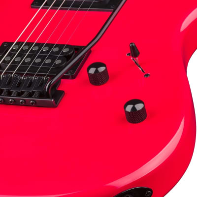 Dean CZONE Custom Zone 2 HB Electric Guitar. Florescent Pink image 2