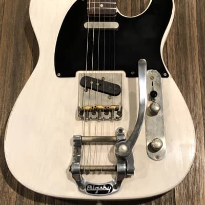 Bluesman Vintage Guitars Coupe w/ Bigsby B5 |  Translucent White - Relic | Brand New (2020) image 2