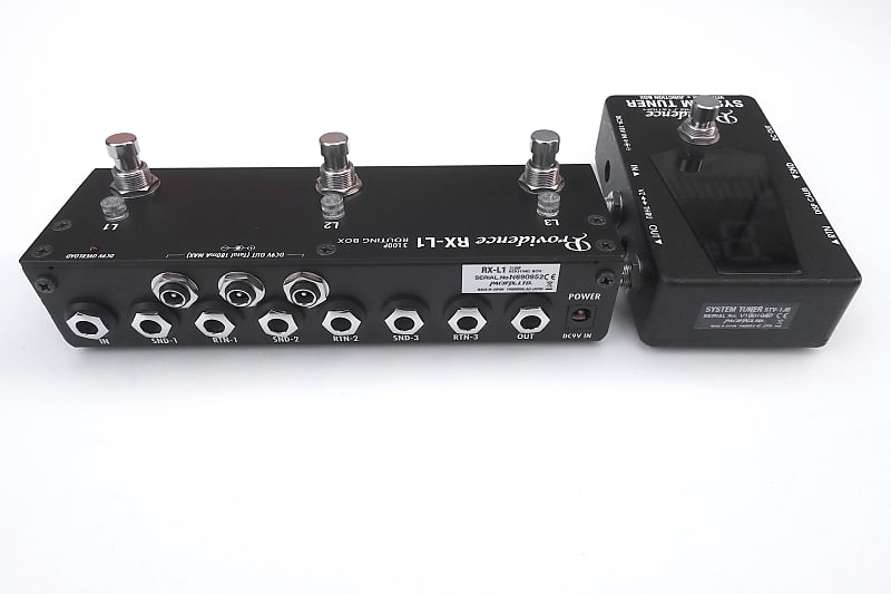 Providence STV-1JB System Tuner with Vitalizer Buffer & RX-L1 3 Loop  Routing Box True Bypass Looper Switch