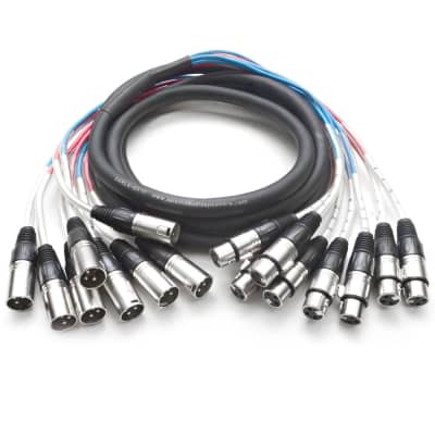 NEW 8 CHANNEL XLR SNAKE CABLE - 10 Feet Pro Audio Patch image 1
