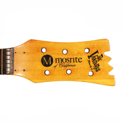 1966 Mosrite The Ventures Model Mark V Vintage Electric Guitar Neck – Rare Original ’66 MK V German Carve Ventures II Part Made in Bakersfield CA (B802) image 2